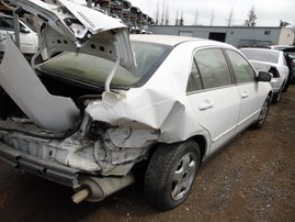 2003 HONDA ACCORD LX WHITE 4DR 2.4L VTEC AT A18800